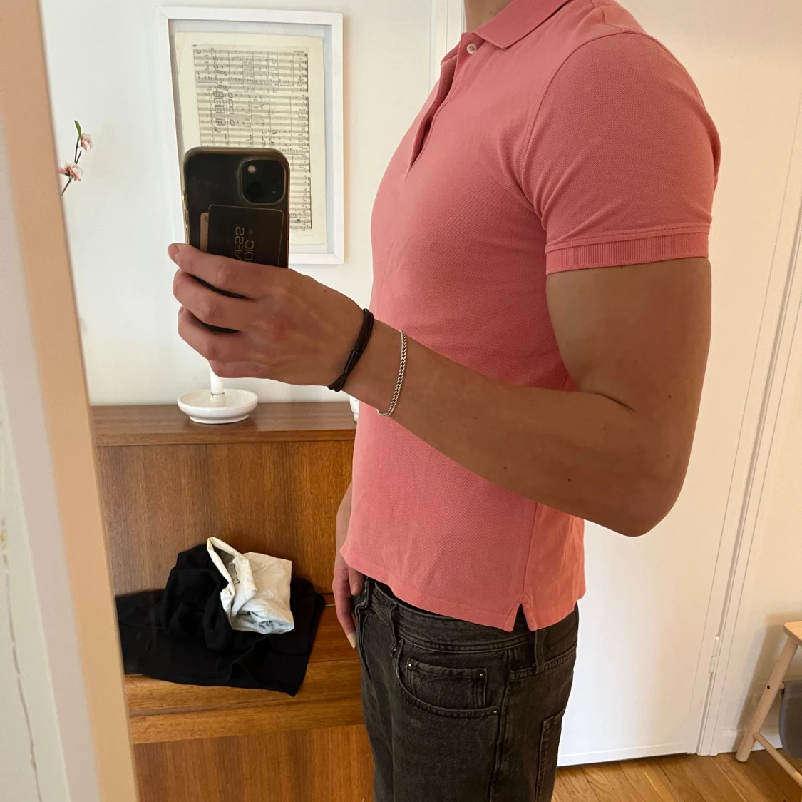 Rosa pikétröja från Massimo Dutti - 1