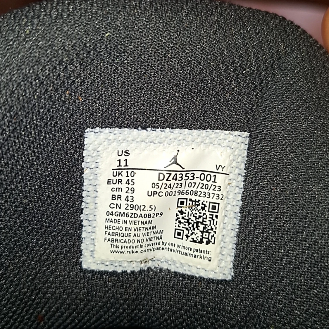 Svarta sneakers från Jordan - 4