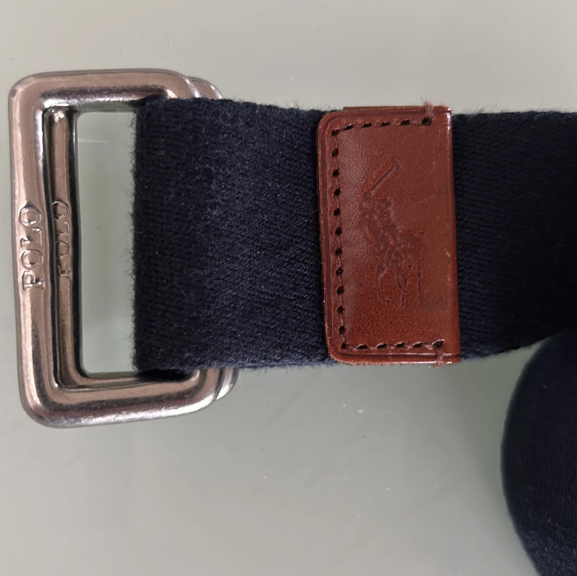 Mörkblått tygbälte från Polo - 1