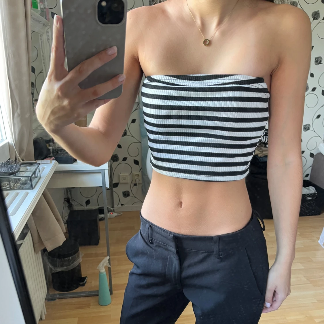 Randig bandeau tubtopp från SHEIN - 2