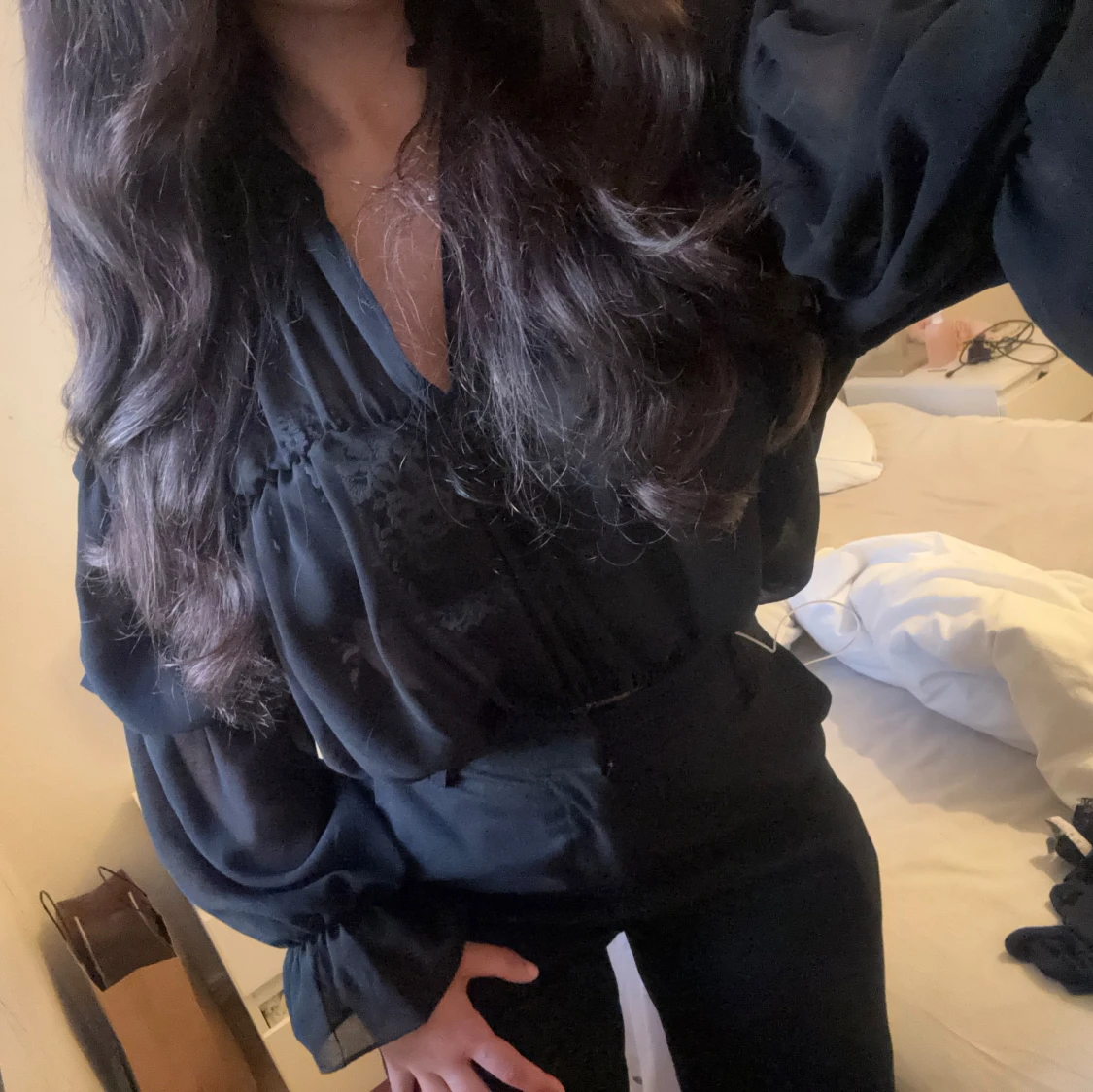 Svart blus från Nelly - 2