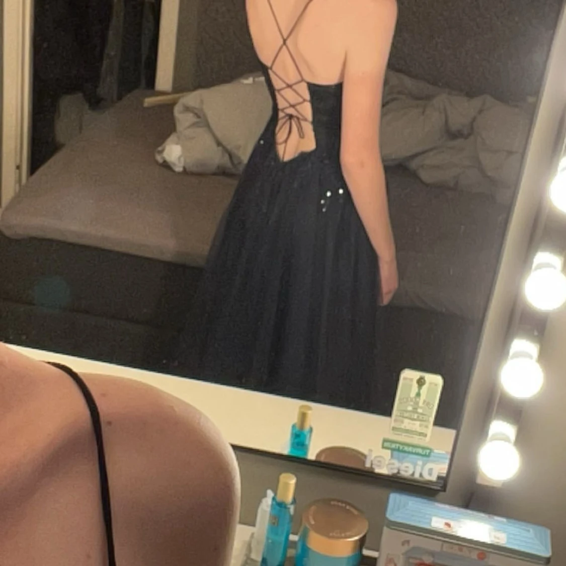 Marinblå balklänning - 2