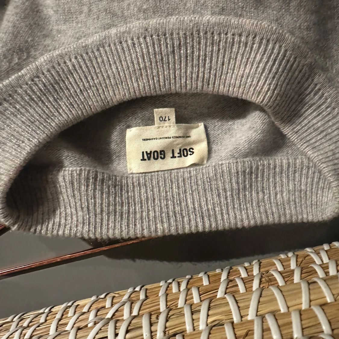 Ljusgrå cashmere tröja Soft Goat - 3