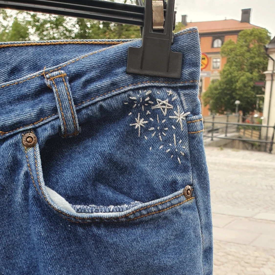 Stjärnbroderade Jeans  - 1