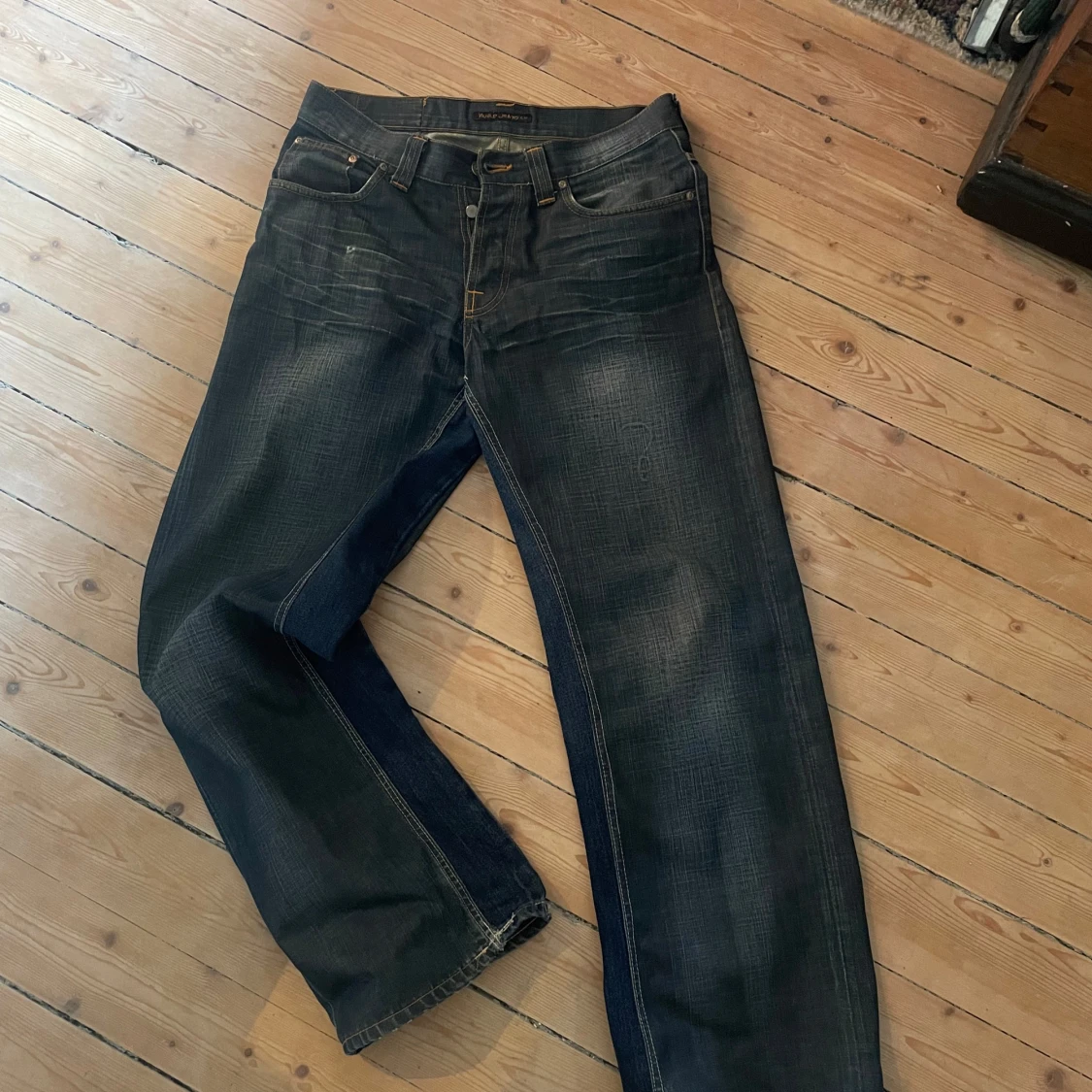 Nudie Jeans blå straight fit 33/34 - 2