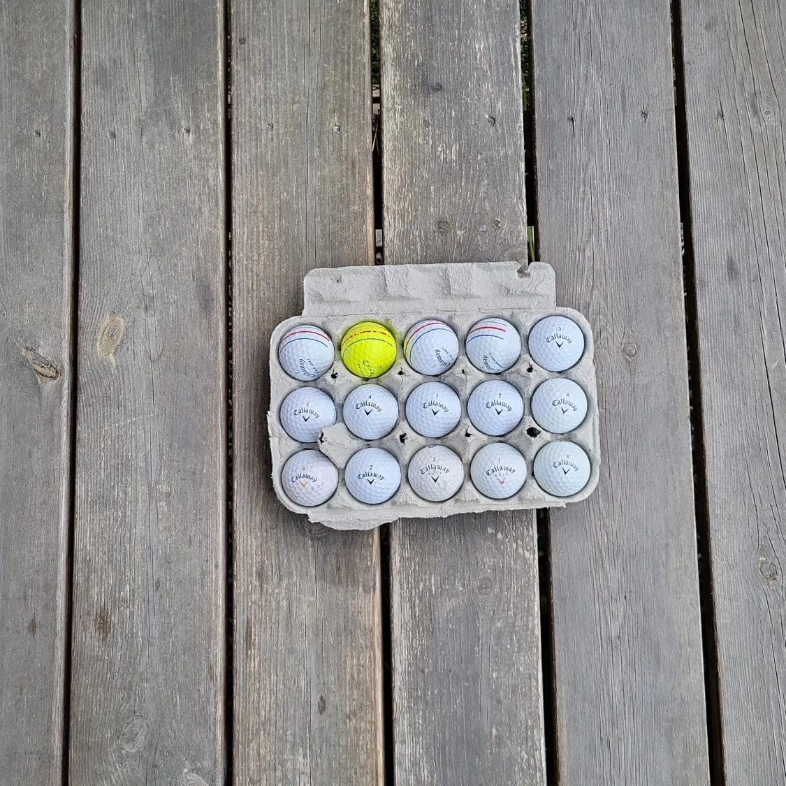 15 stycken callaway golfbollar