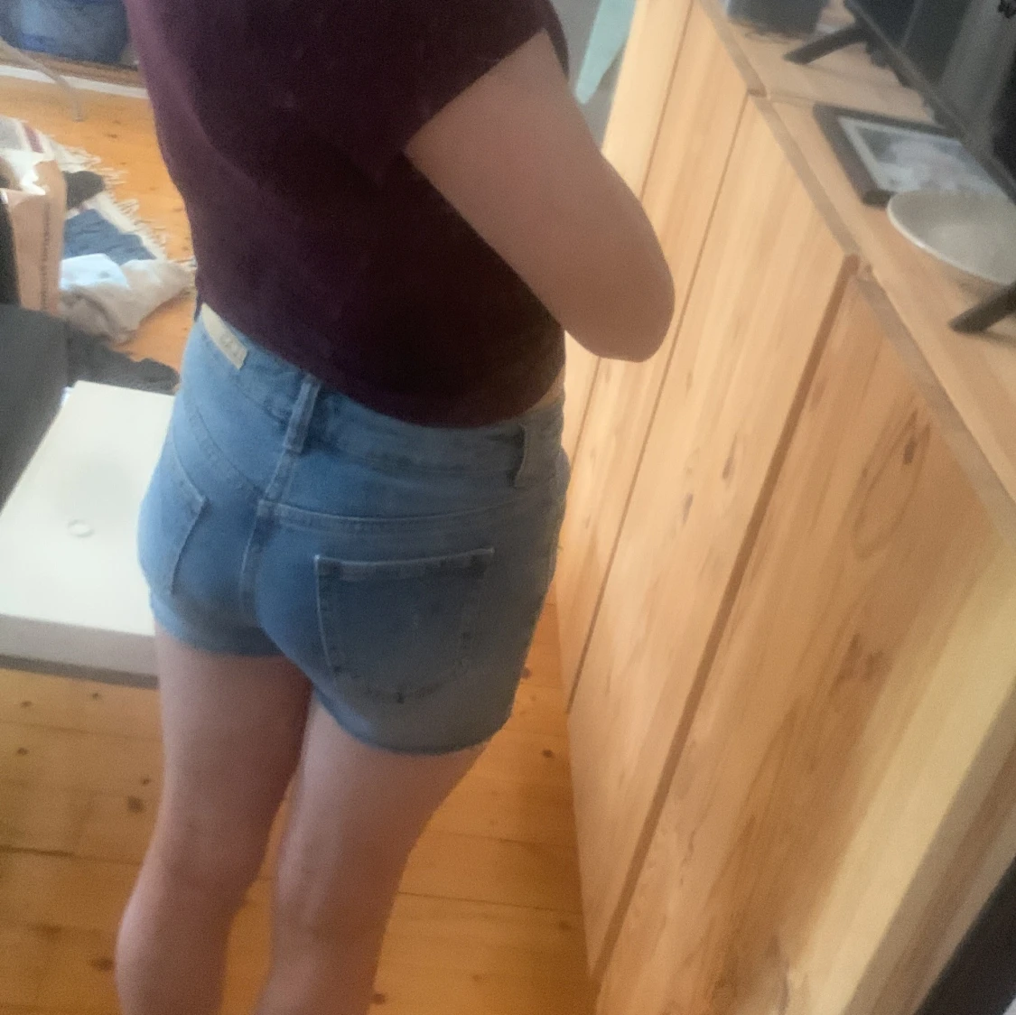 Blå jeansshorts från LAB Industries - 4