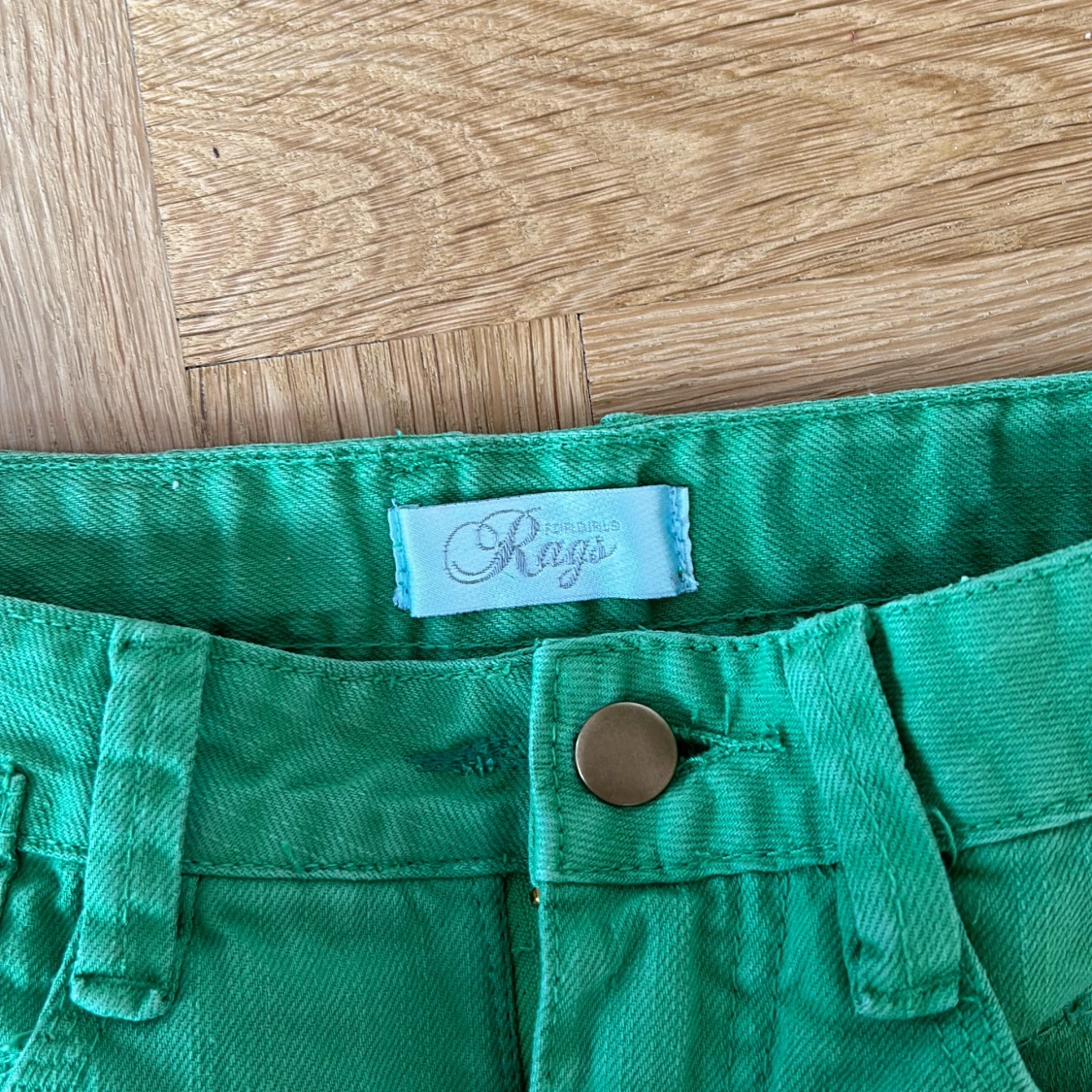 Grön jeanskjol från Rags - 1