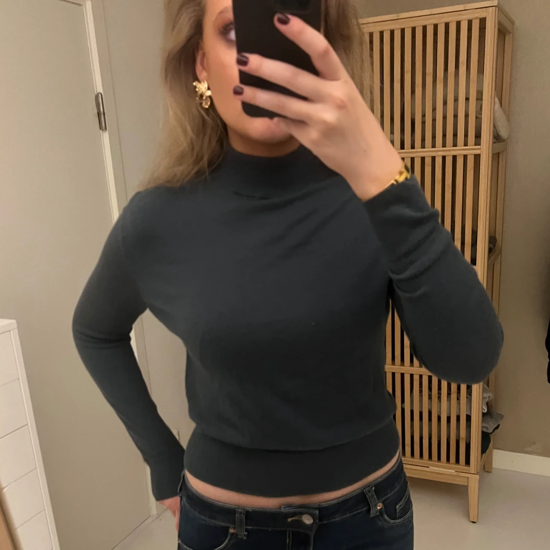 Mörkgrå polotröja i bomull - 2