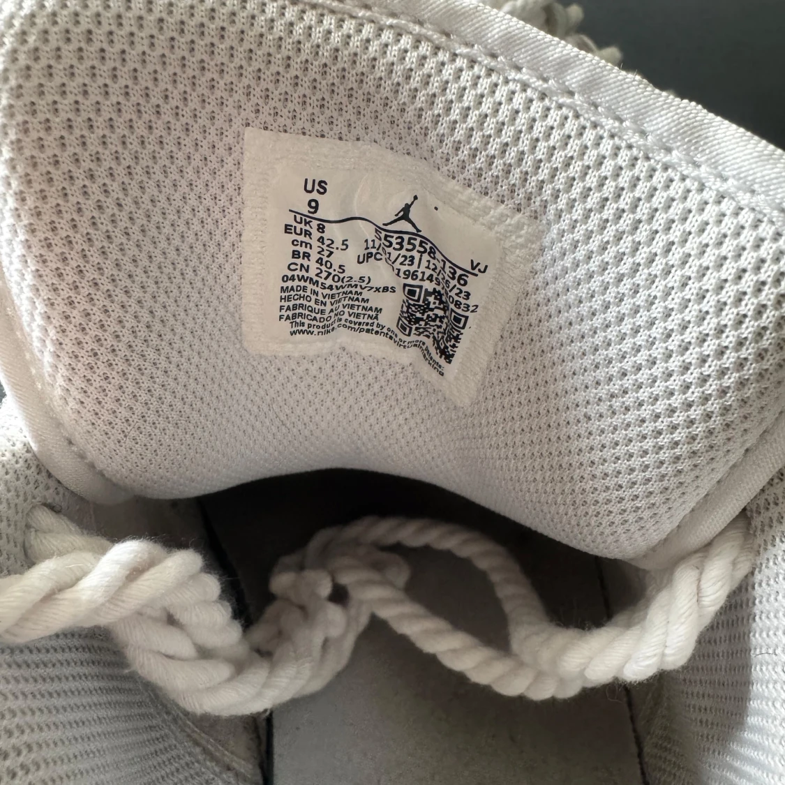 Vita Nike Air Jordans Low - 3