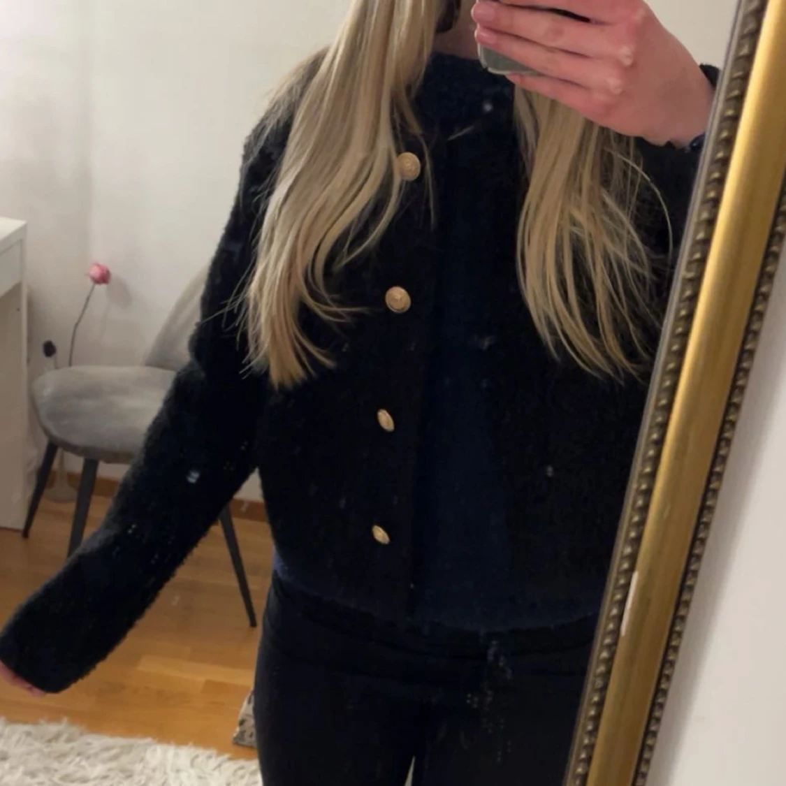 Svart cardigan jacka från Gina Tricot