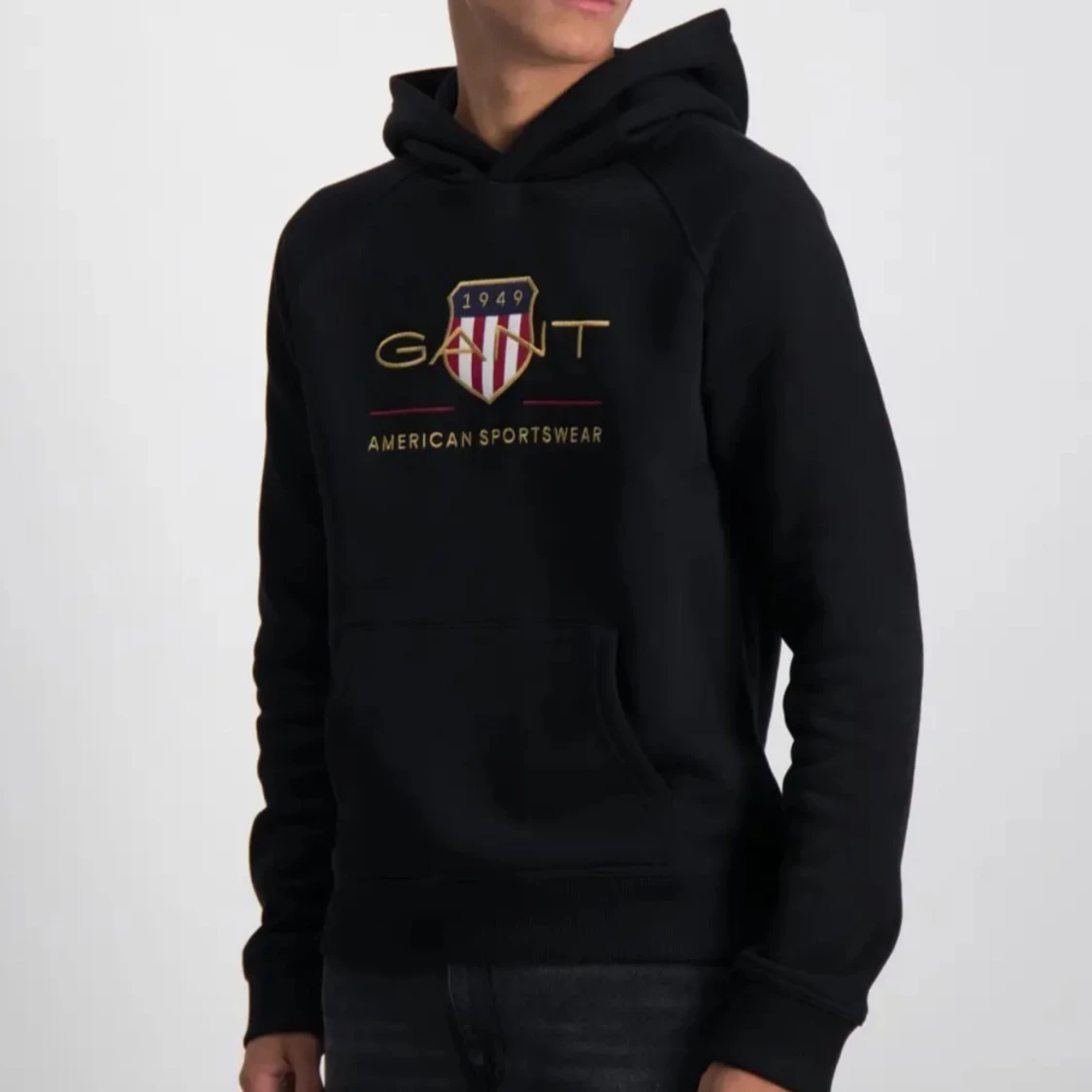 Svart hoodie från GANT med tryck - 2