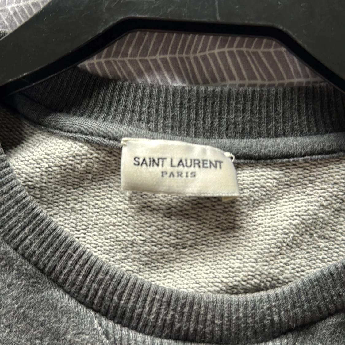 Grå Saint Laurent sweatshirt med tryck - 1