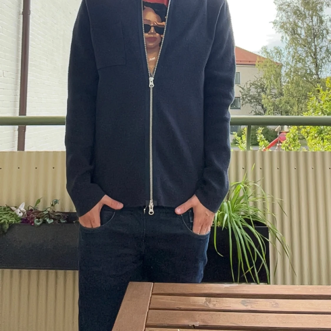 Mörkblå kofta från Samsøe Samsøe - 1