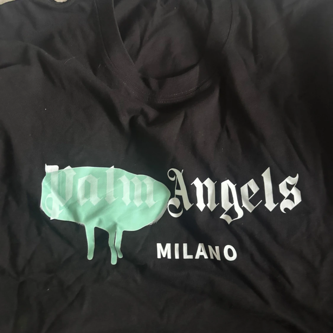 Svart Palm Angels t-shirt med tryck - 2