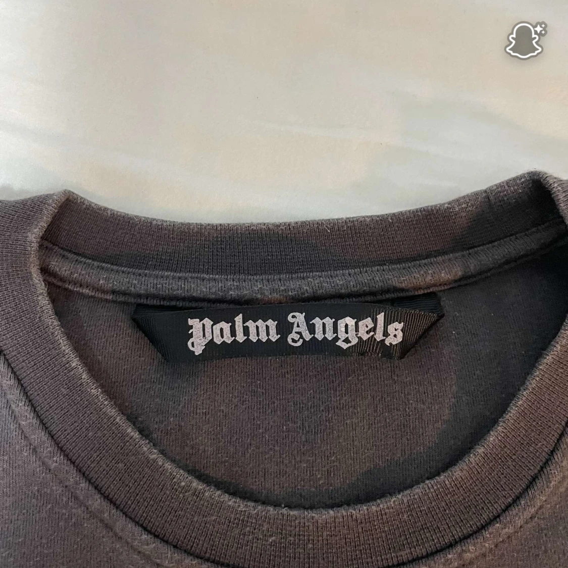 Grå Palm Angels t-shirt med ränder - 2