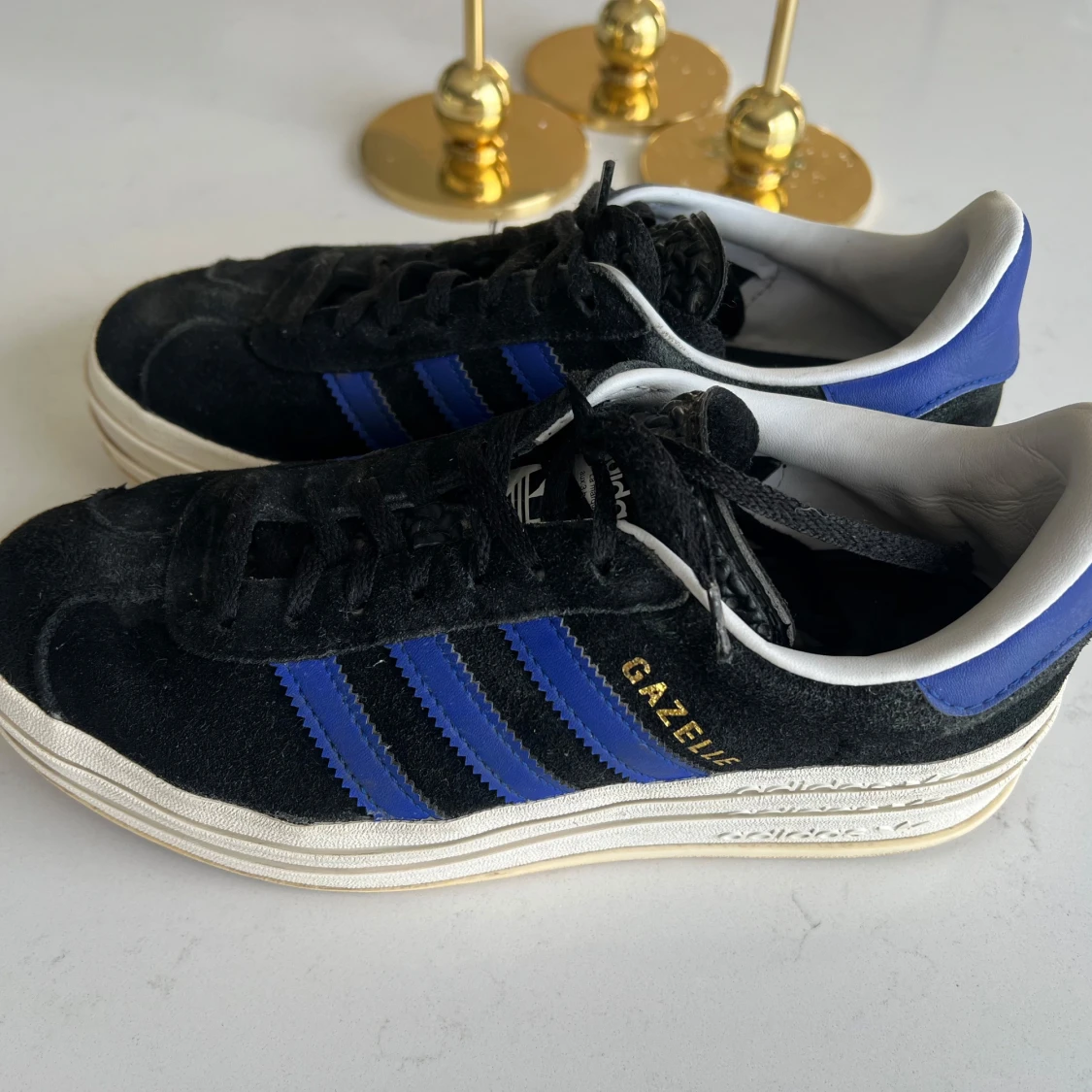 Adidas Gazelle svart/blå sneakers 38,5 - 1