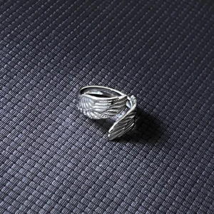 Deux Ailes - Adjustable Silver Ring - Justerbar ring. Rost- och nickelfri