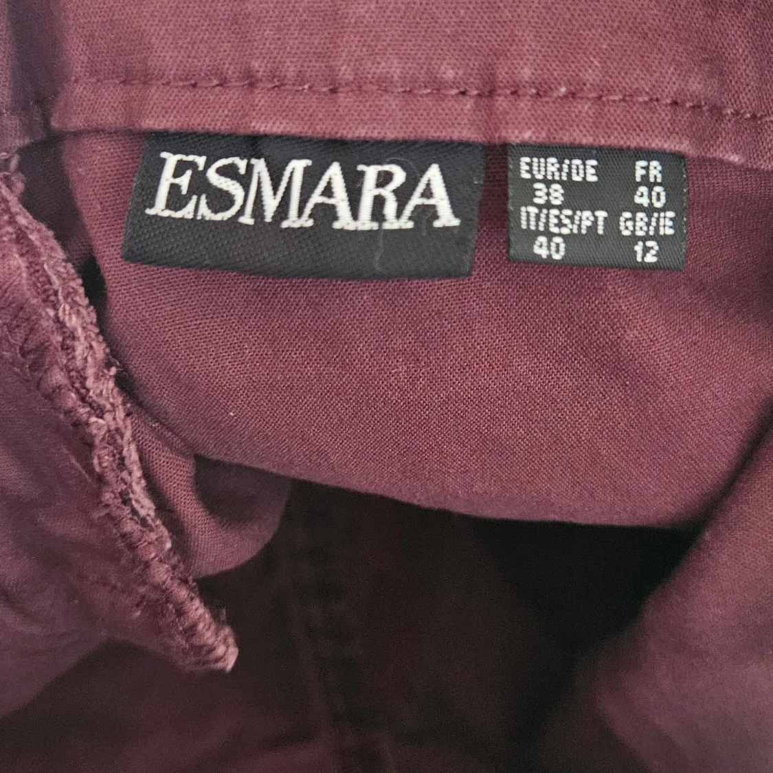 Vinröda cargopants från Esmara - 2