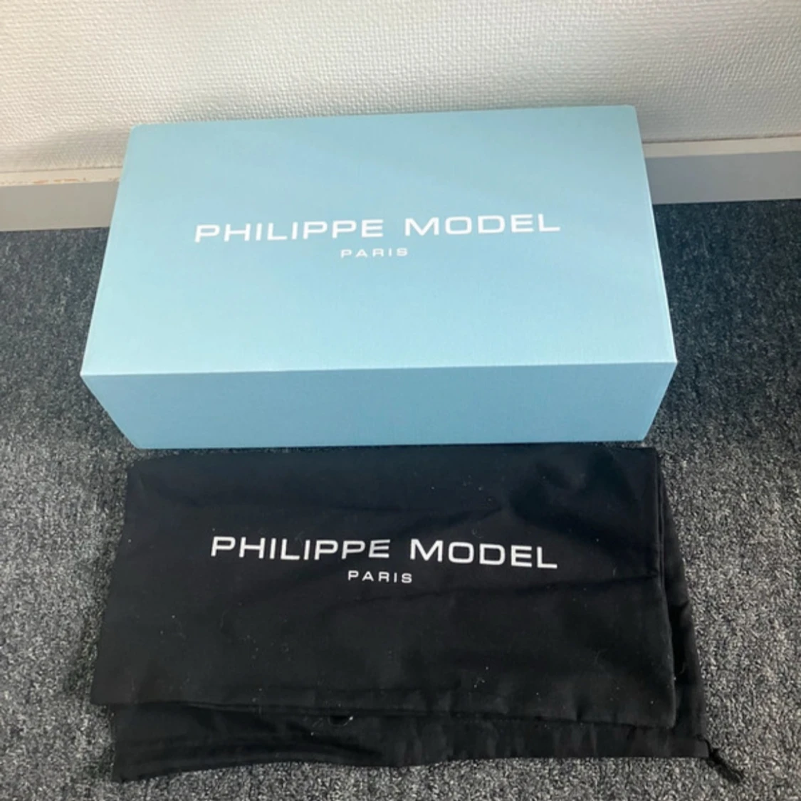 Svarta Philippe Model sneakers i skinn - 4