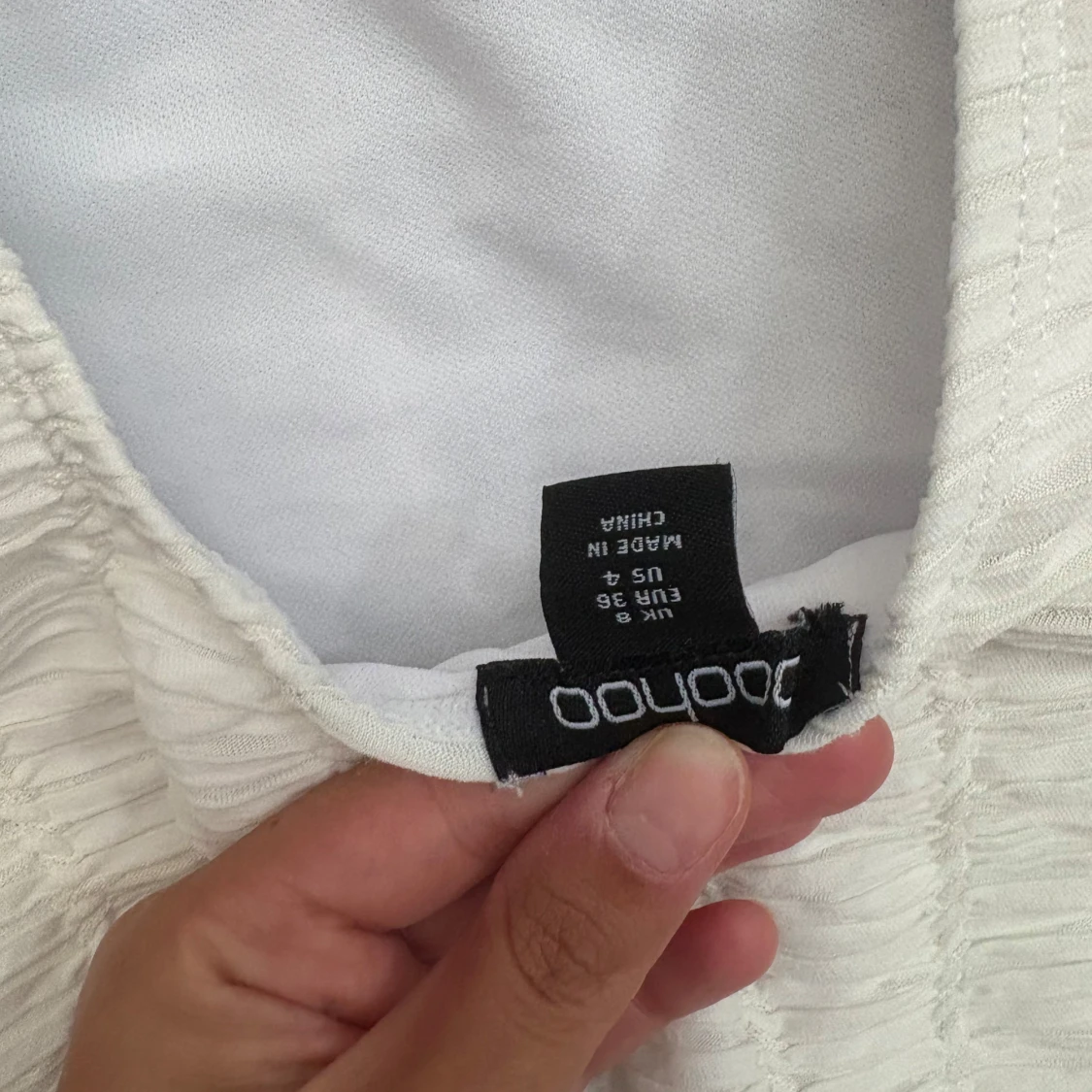 Vit baddräkt från Boohoo - 4