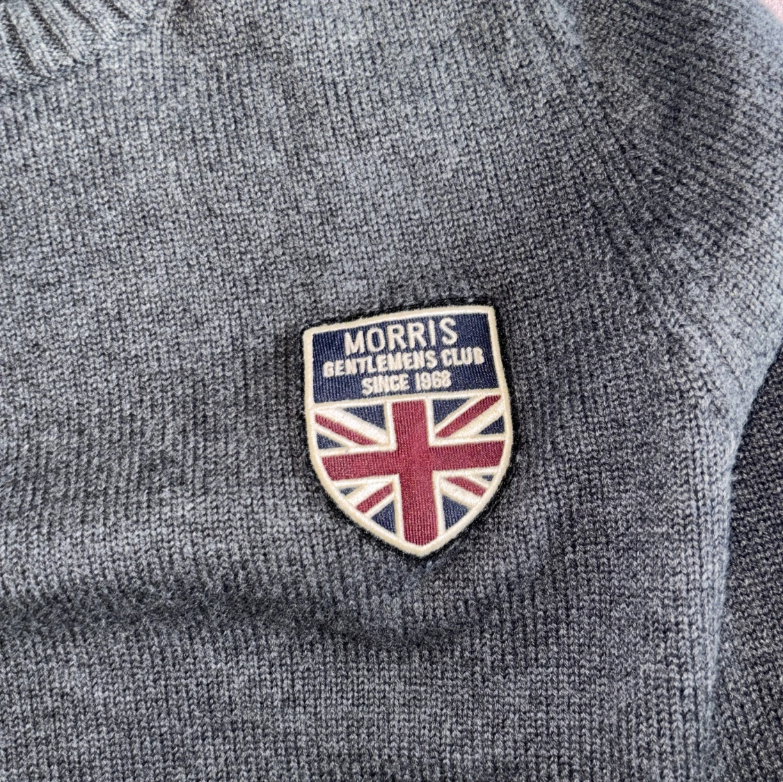 Grå stickad tröja från Morris Gents - 4