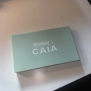 CAIA Tschärü ansiktspalett - Snygg ansiktspalett från CAIA Tschärü. Innehåller fyra matta ögonskuggs färger i olika bruna nyanser och två skimrande highlighters i champagne och guld. Kommer i en mintgrön ask med stor spegel 💗 endast testad 