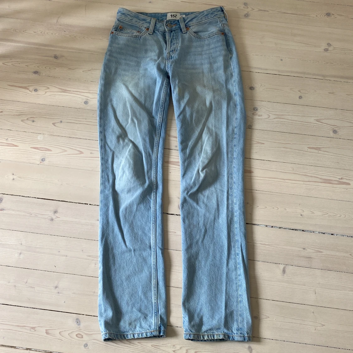 Ljusblå jeans från 157, storlek XS