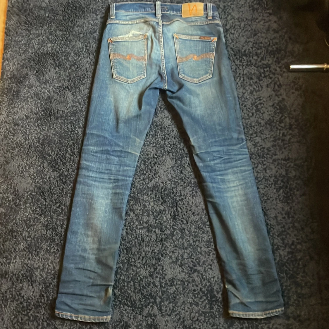 Blå slim jeans från Nudie Jeans - 1