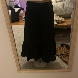 Svart långkjol från Zara - Säljer en svart långkjol från Zara i storlek S. Den är aldrig använt så den är i ett mycket bra skick💞