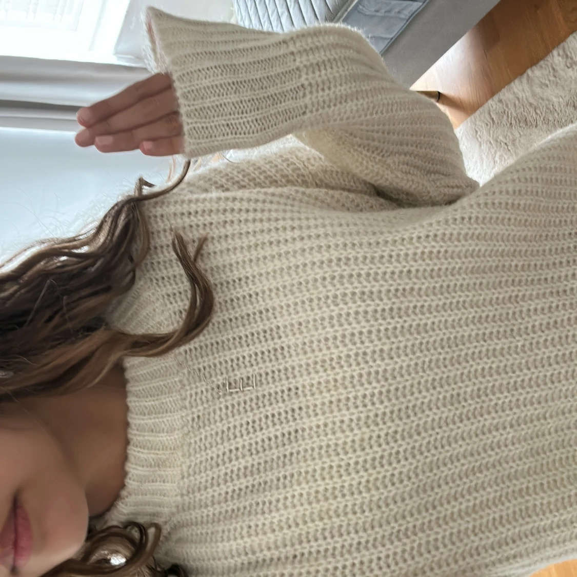 Beige stickad tröja🤍 - 2