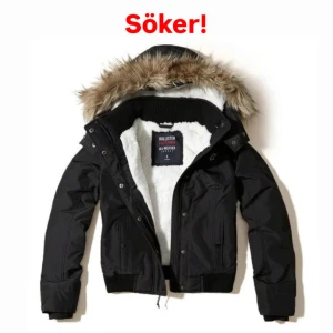 Vintage Hollister jacka  - Söker en vintage hollister jacka/liknande jacka! Den ska helst vara svart, blå, brun, vit eller röd. Kontakta mig om ni säljer💕