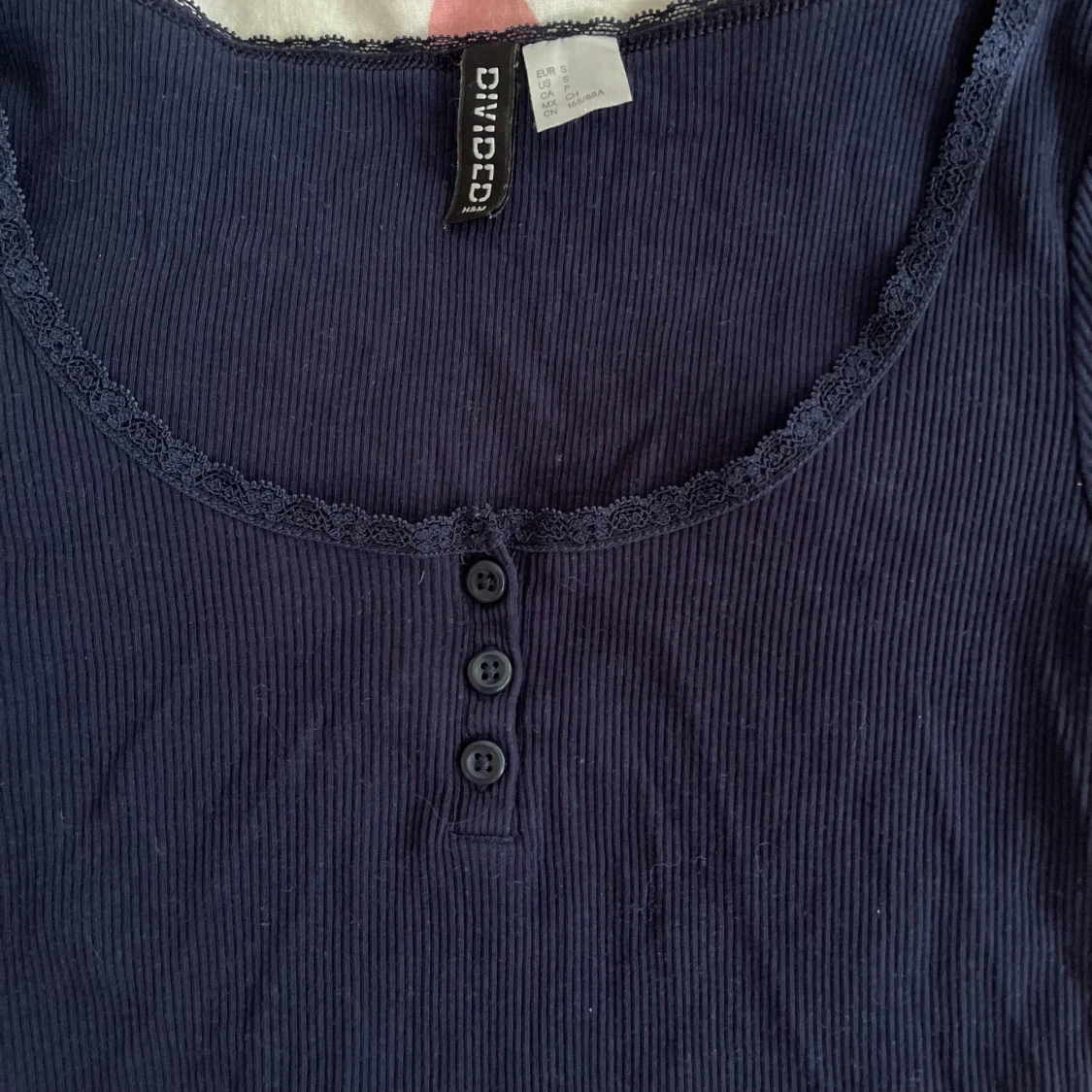 Mörkblå croppad topp - 2