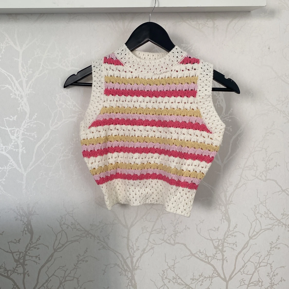 Randig stickad topp från SHEIN