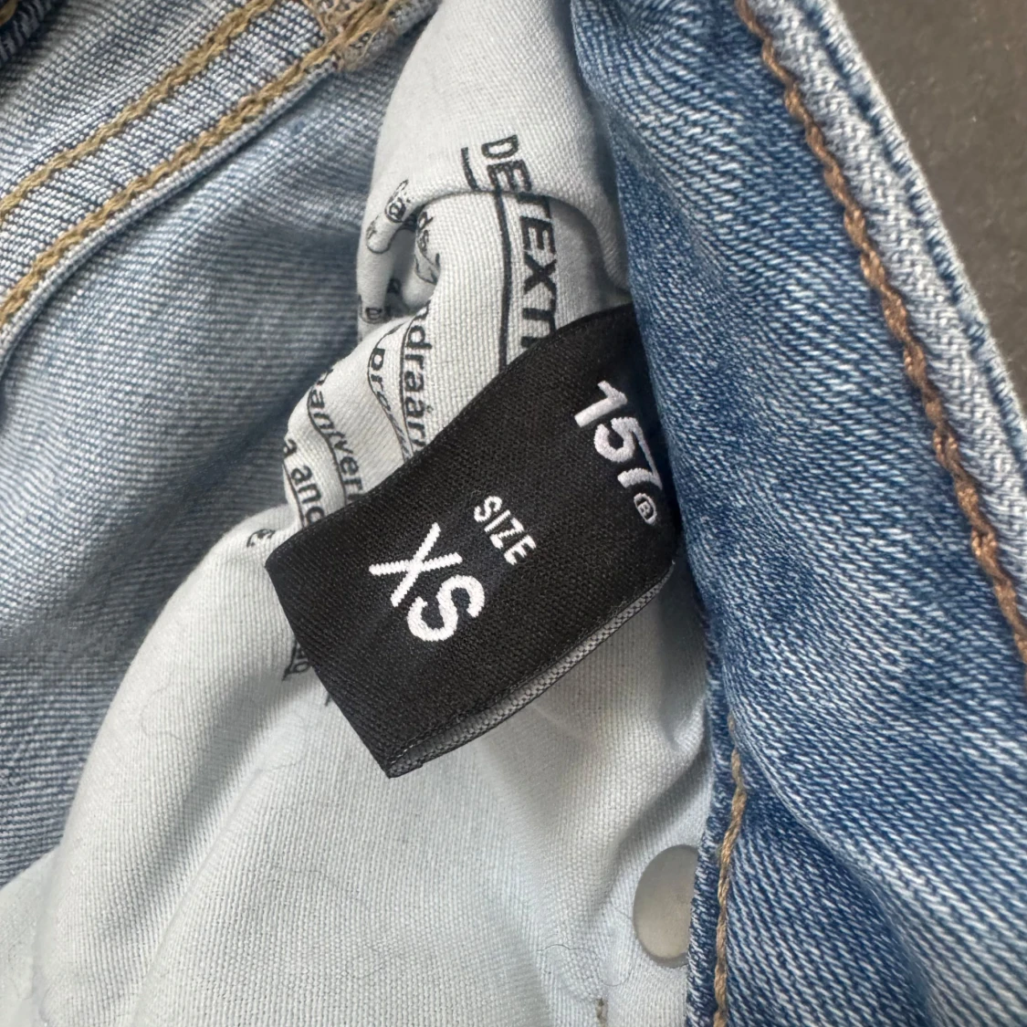 Ljusblåa lågmidjade jeans - 3