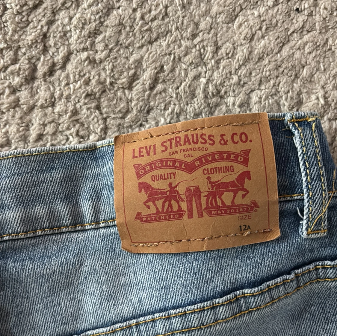 Levi's ljusblå raka jeans - 2