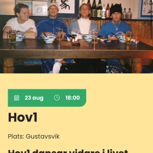 Säljer hov1 biljett!! - Skriv för mer info🫶