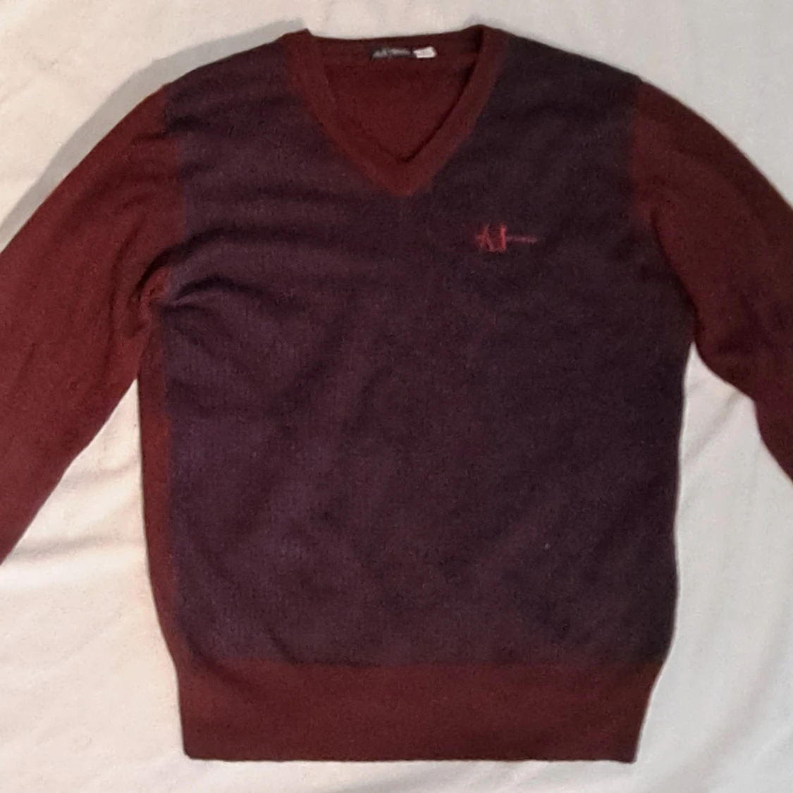 Vinröd stickad tröja 