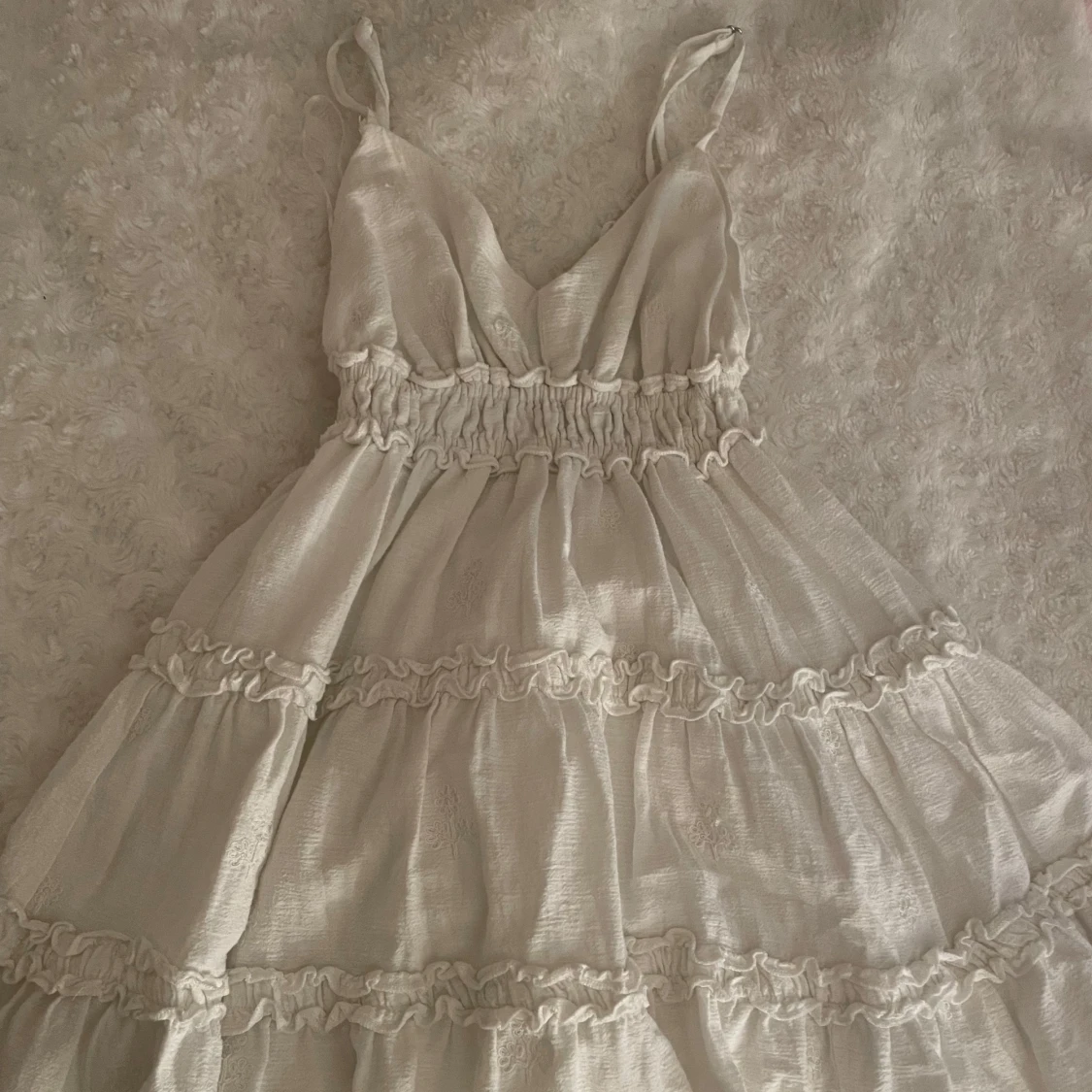 Vit sommarklänning - 1