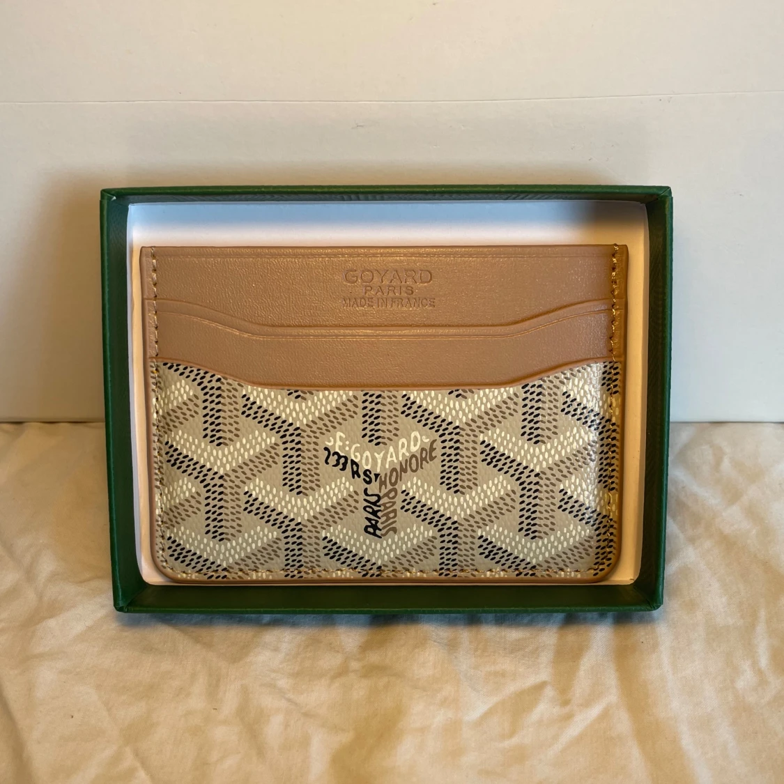 Plånbok beige läder - 1