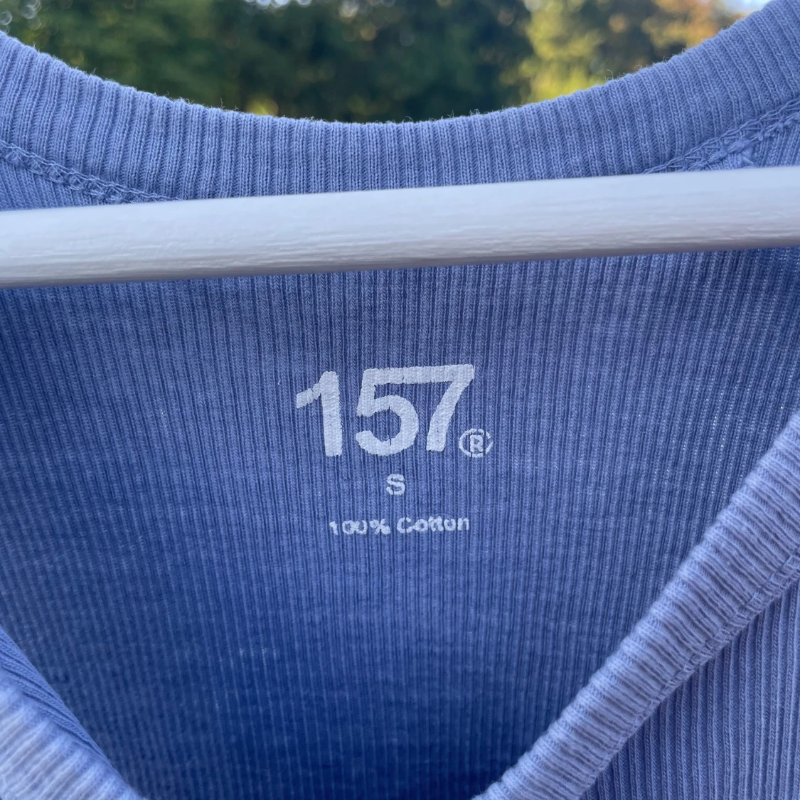 Blå ribbad långklänning från 157 - 2