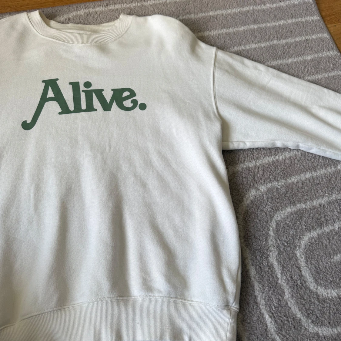 Vit sweatshirt från Vailent med tryck - 1