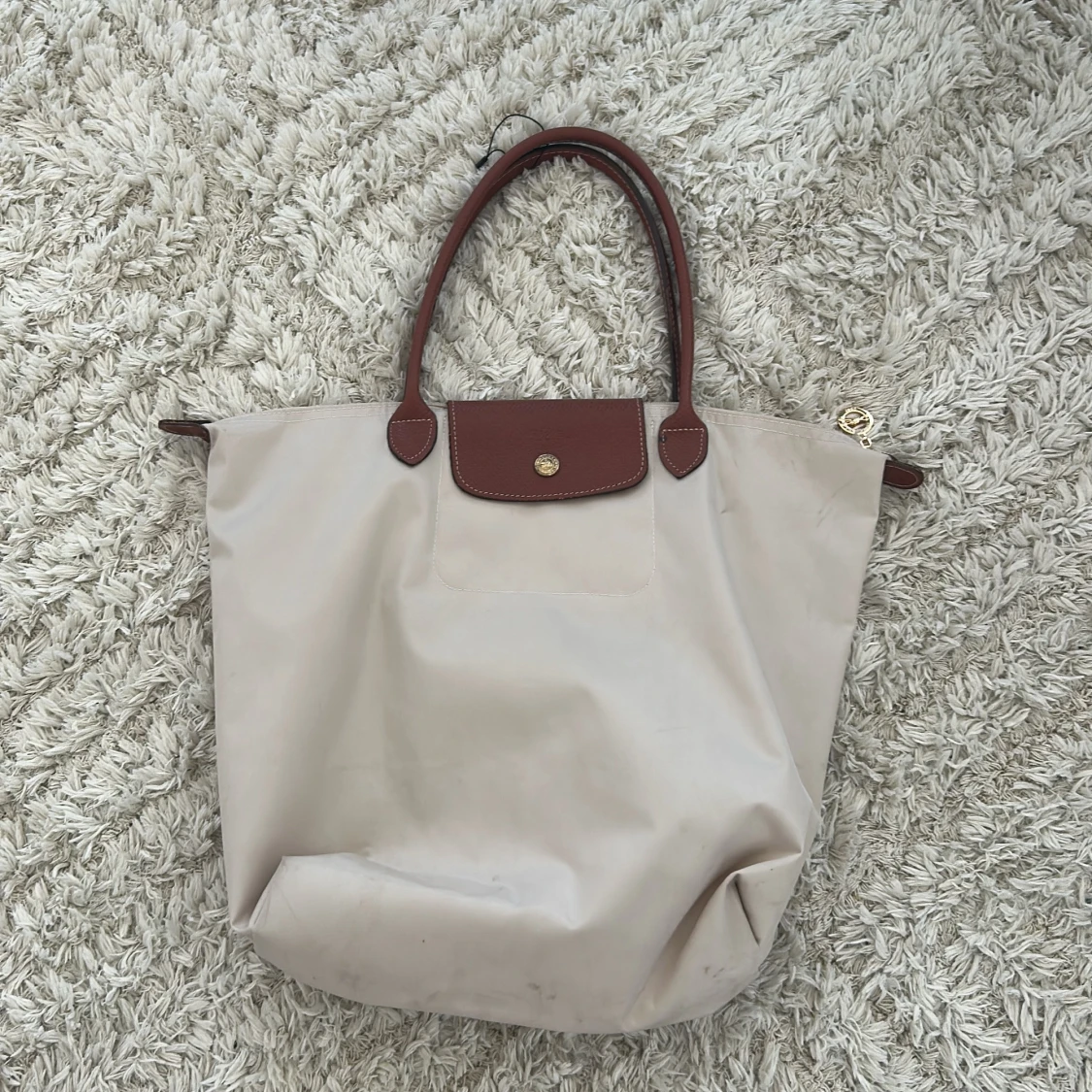 Beige shoppingväska från Longchamp