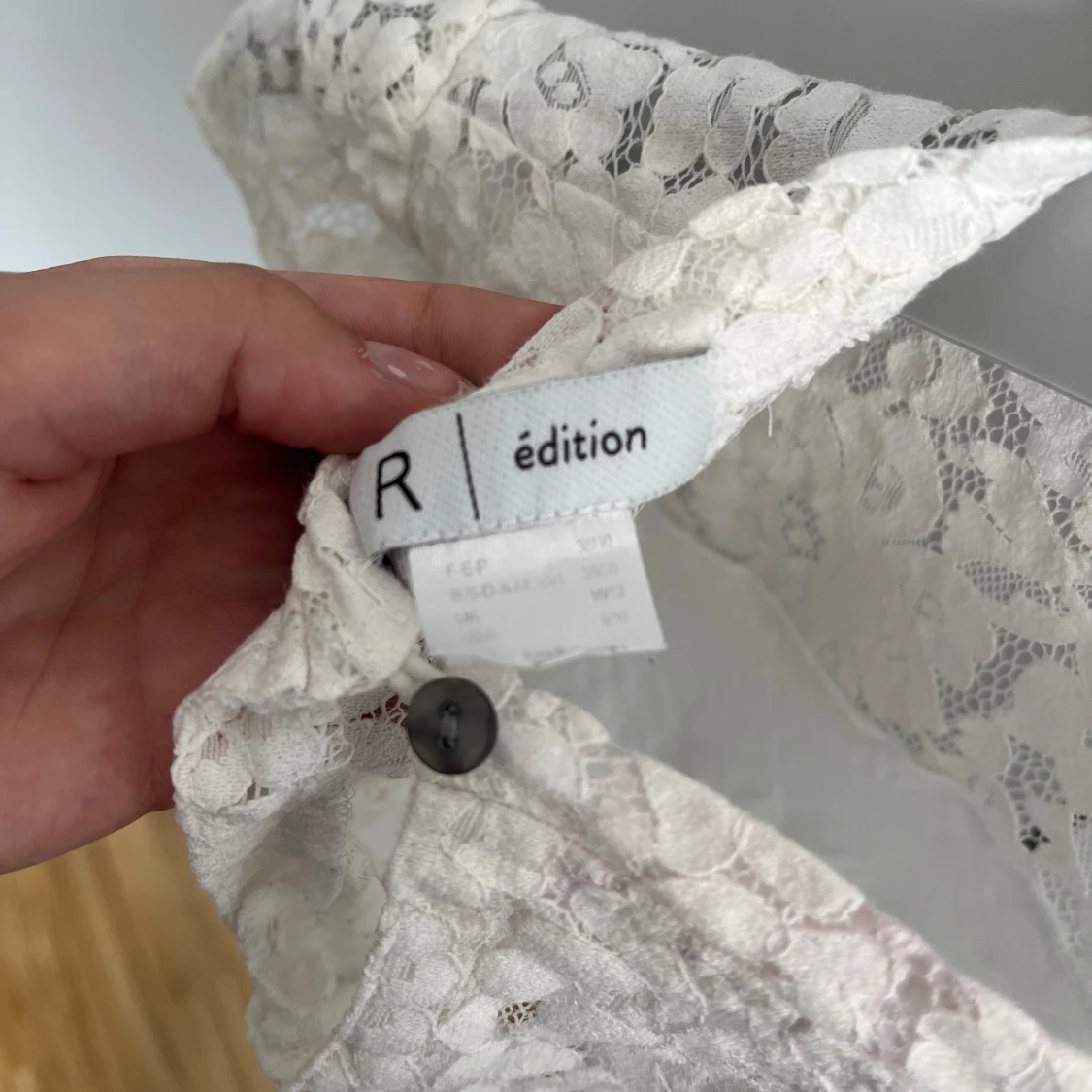 Vit spetsblus från R Édition - 2