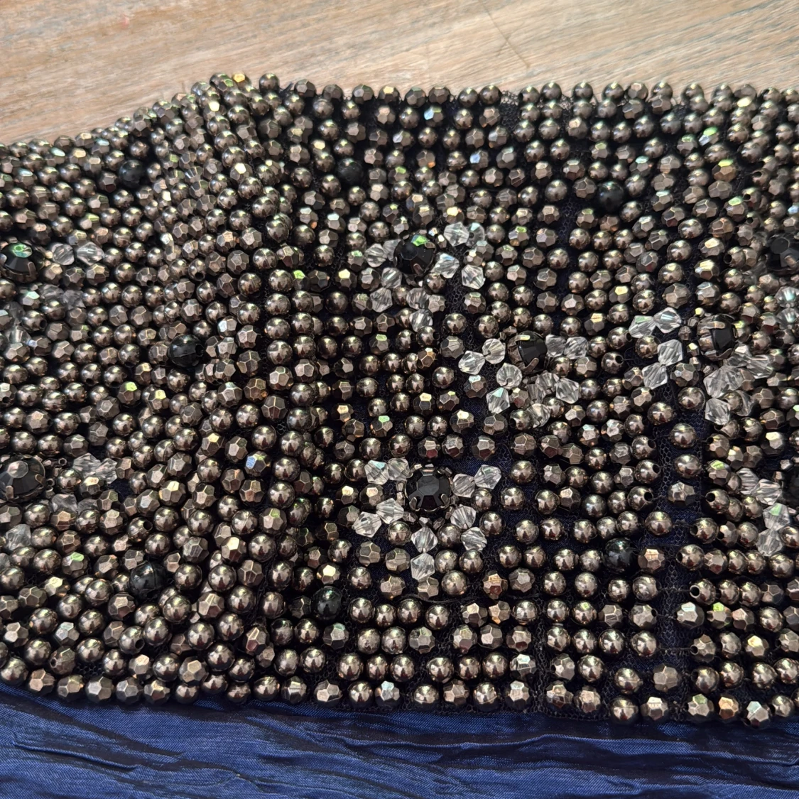 Blå axelbandslös klänning Sorbet - 3