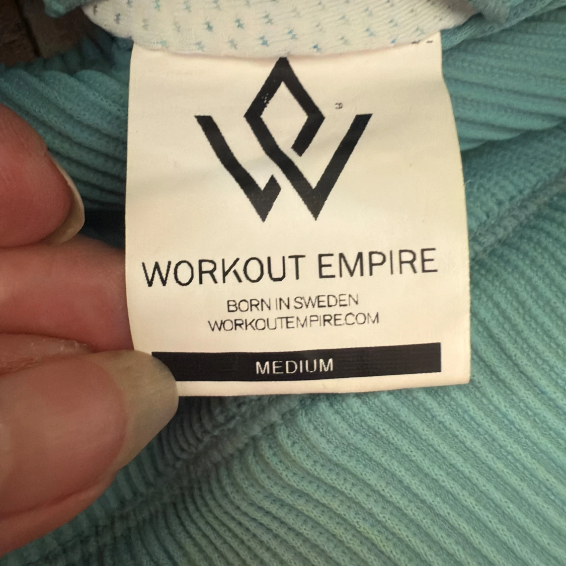 Ribbad grön sporttopp Workout Empire - 3