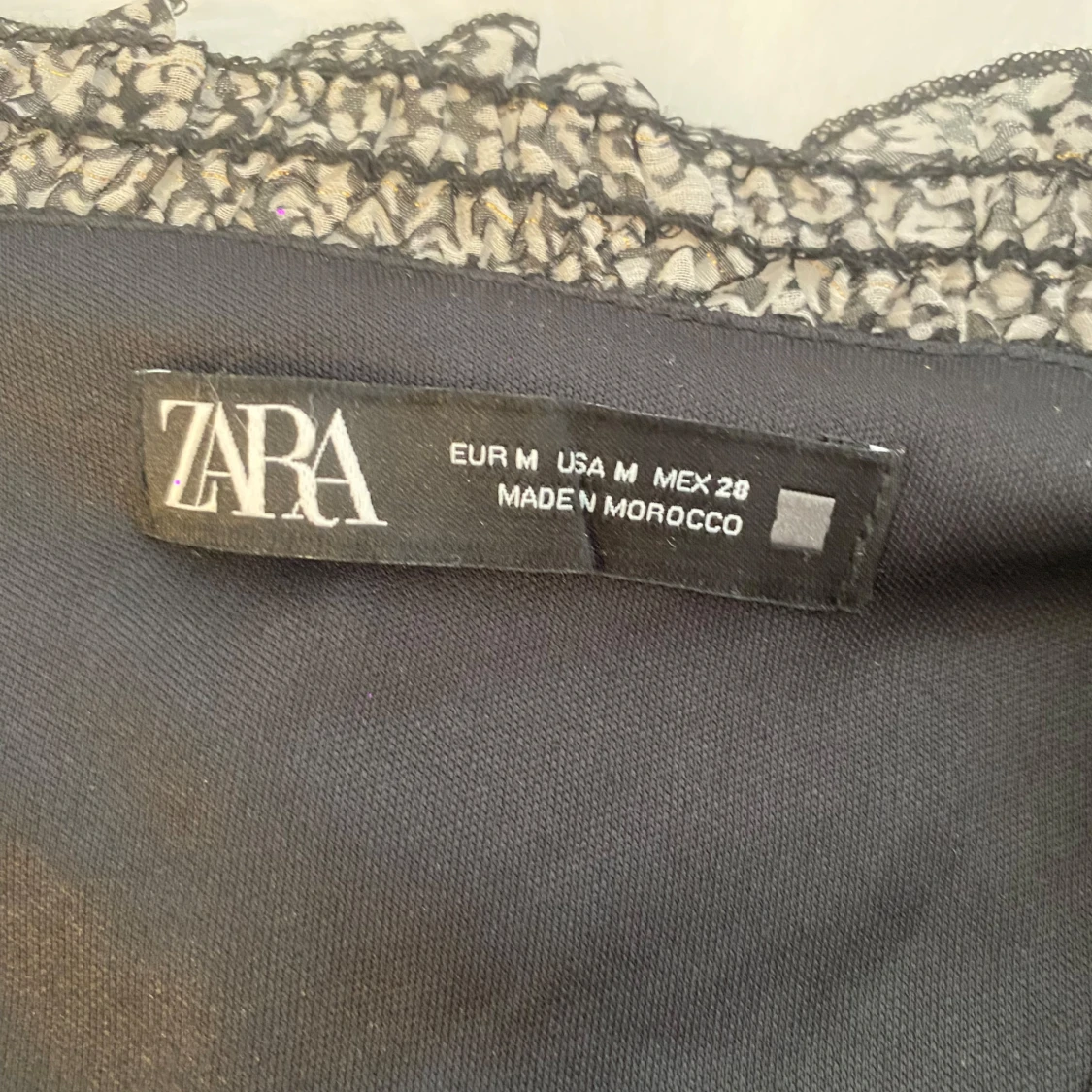 Svartvit kortklänning från Zara - 1