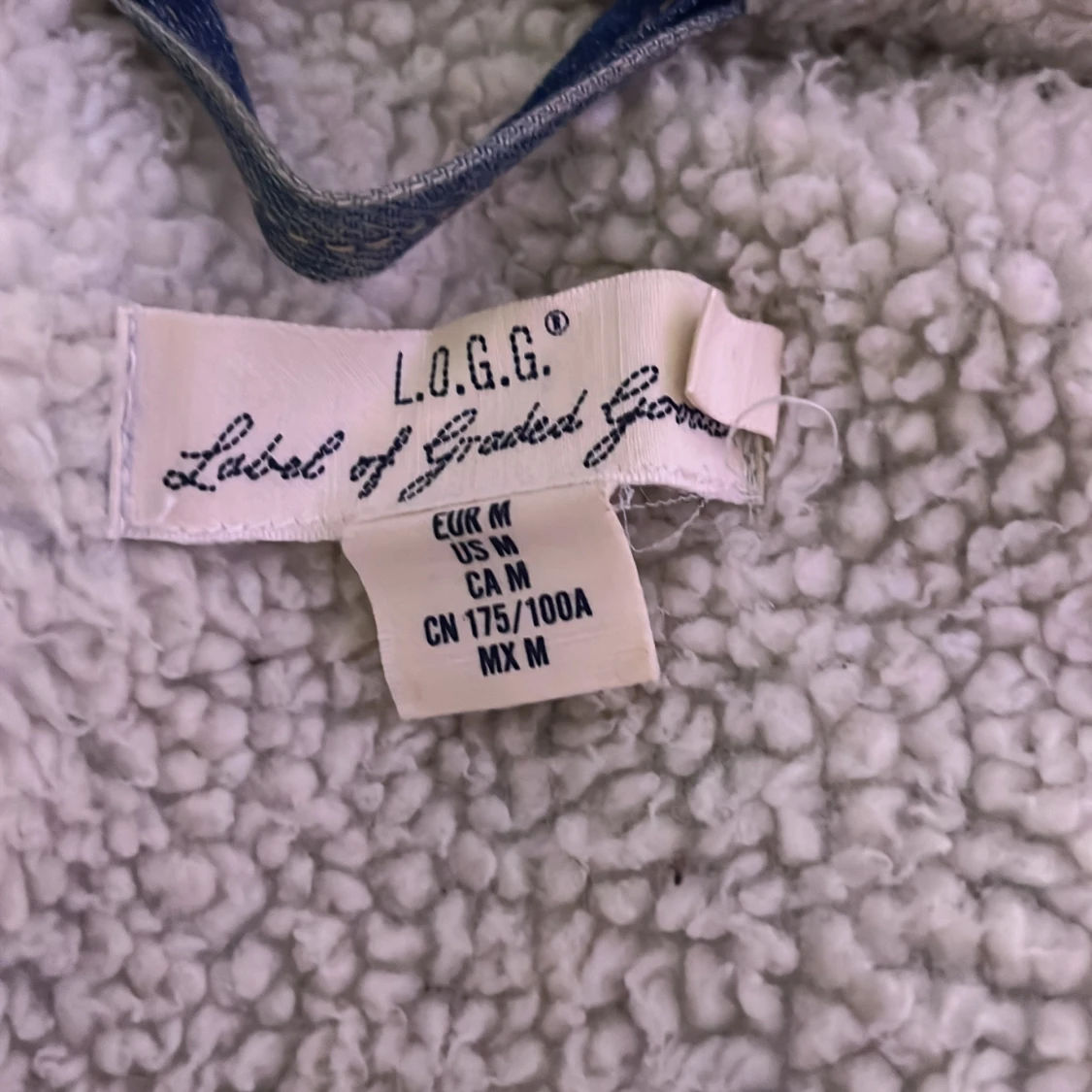 Blå jeansjacka med teddyfoder L.O.G.G. - 2