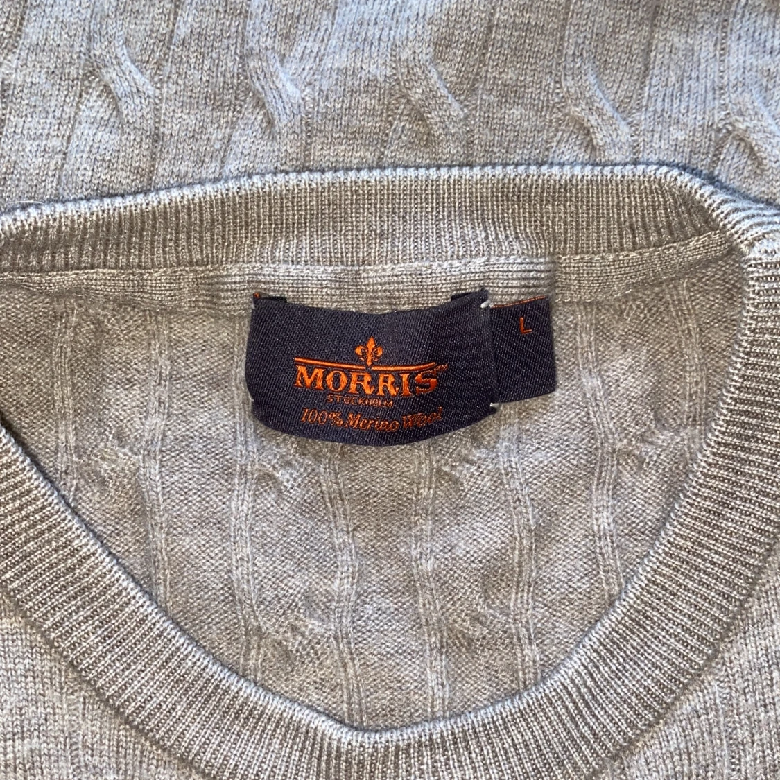 Merino kabelstickad tröja - 2