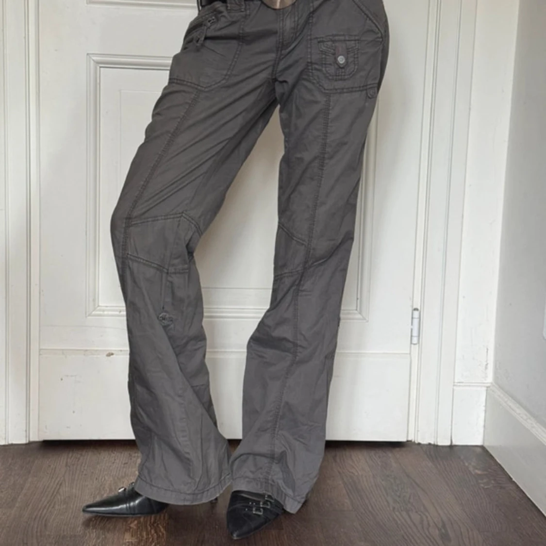 Lågmidjade cargobyxor - 1